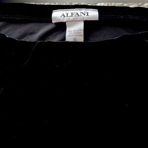 Alfani Black Velvet Dress Pants XL